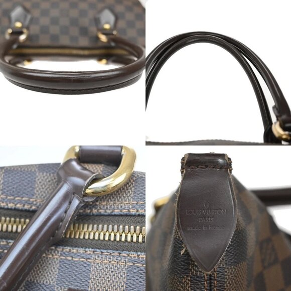 LOUIS VUITTON Saleya MM Shoulder Bag Damier Ebene Leather Brown N51182 72KB177 - Picture 12 of 16